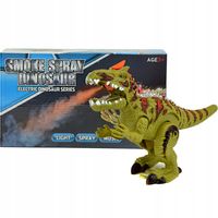 DINOZAUR SMOK CHODZI GRA ŚWIECI ZIEJE PARĄ