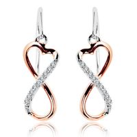 Złote kolczyki Staviori z diamentem