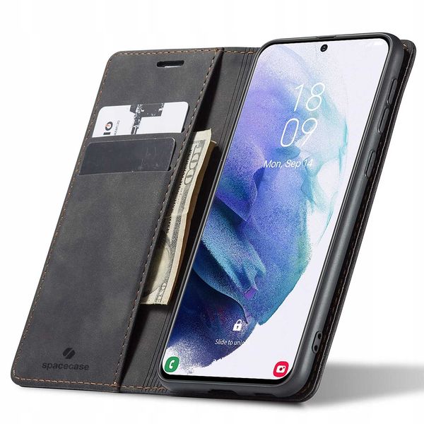 Spacecase Wallet Galaxy S21+ Black zdjęcie 1