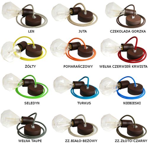 LAMPA WISZĄCA ZWIS POJEDYNCZY Z METALOWĄ OPRAWKĄ BRĄZOWA na Arena.pl