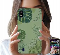ETUI DO SAMSUNG A10 - ZIELONE LIŚCIE ROŚLINNE WZORY PLECKI