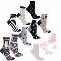 SKARPETKI DAMSKIE Skarpety Kolorowe ZESTAW 10 PAR MORAJ 38-41