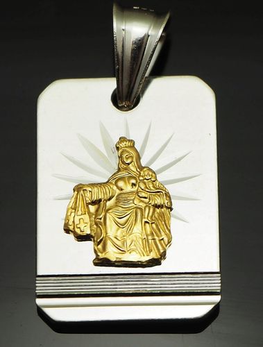 Szkaplerz z Łańcuszkiem Męskim Srebro Pancerka na Arena.pl