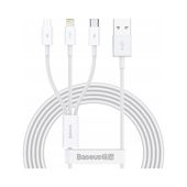 Kabel USB 3w1 BASEUS USB micro USB Lightning 1.2m