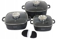 Zestaw garnków Elitehoff Premium aluminiowe 8 el.