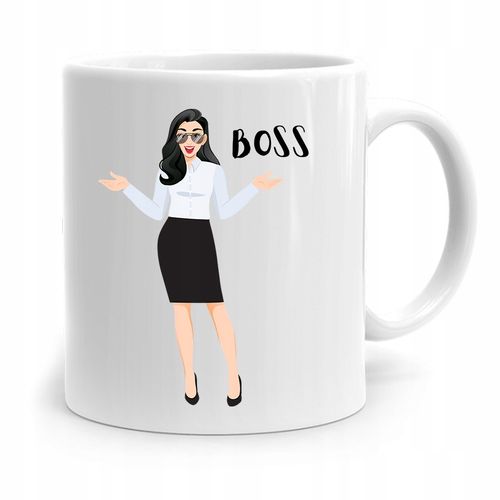 Kubek Prezent Dla Szefowej Boss Z Nadrukiem Ze Zdjęciem na Arena.pl