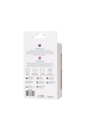 todo by toyfa anal plug triplex, silicone, mint, 15 cm, o 2.5 cm na Arena.pl