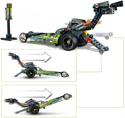 LEGO TECHNIC Dragster 42103 na Arena.pl