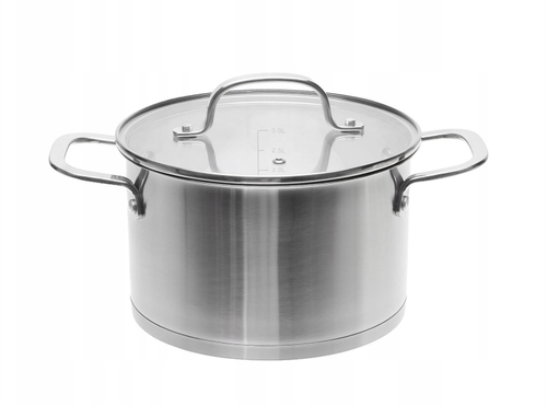 GARNEK STALOWY Z POKRYWKĄ SMART KITCHEN SANDOR 22 CM  5,1 L na Arena.pl