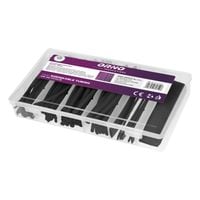 zestaw rurek termokurczliwych 100szt czarny - on-ae-13141b