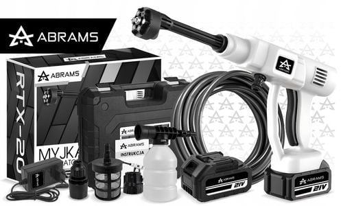 MYJKA CIŚNIENIOWA AKUMULATOROWA 60 BAR 2X AKU 21V 4AH MULTIFUNKCYJNA na Arena.pl