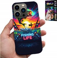 ETUI DO IPHONE 15 PRO MAX - WZORY WĘDKARSKIE RYBY POŁÓW WĘDKA PLECKI
