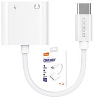 2X PRZEJŚCIÓWKA ADAPTER USB-C 2X USB C DO SŁUCHAWEK RECCI