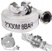 Wąż strażacki 2 cale 30 m do szamba brudnej wody + złącza do pompy