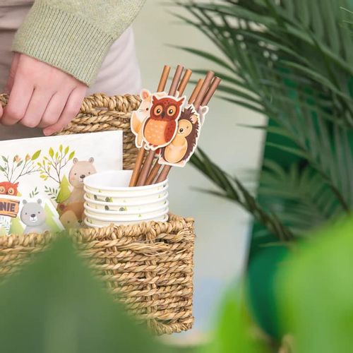 Słomki papierowe Leśni przyjaciele, 6 szt. na Arena.pl