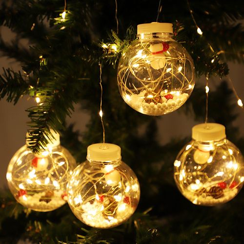 Lampki świąteczne kurtyna bombki z drucikami LED na Arena.pl