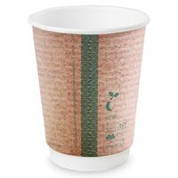kubek papierowy dwuściankowy kraft 350 ml, śr. 90 mm 25 szt.