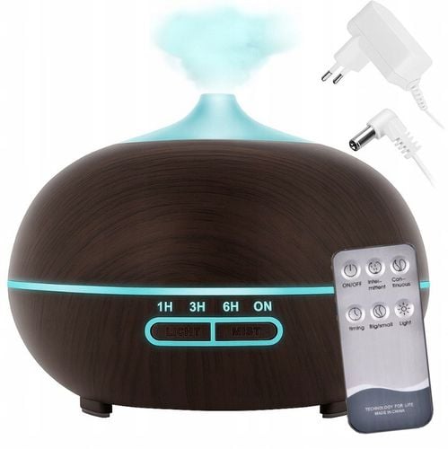 NAWILŻACZ POWIETRZA 4w1 LED + Pilot DYFUZOR AROMATERAPIA JONIZACJA 500 na Arena.pl