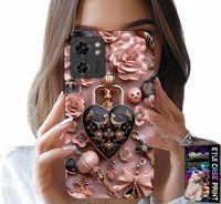 ETUI DO MOTOROLA EDGE 40 - KOBIECE WZORY KŁÓDKA SERCE CASE + FOLIA