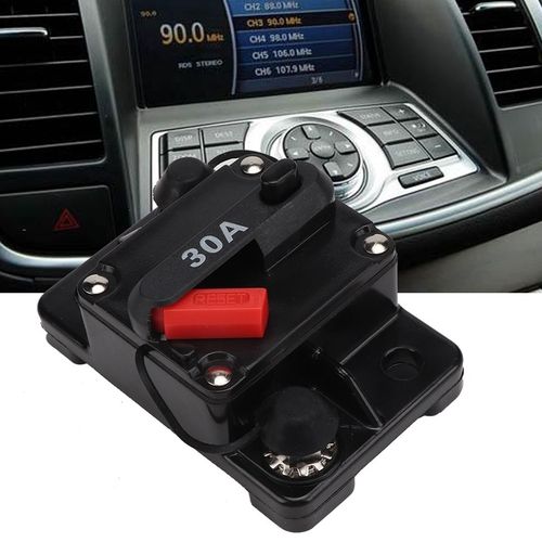 12V 30A UCHWYT BEZPIECZNIKA RESETOWALNEGO CAR AUDIO WYŁĄCZNIK AUTOMATYCZNY na Arena.pl
