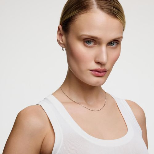 srebrny łańcuszek kostka srebro rodowane 925 | 45cm na Arena.pl