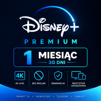 DISNEY PLUS PREMIUM | 1 MIESIĄC | 30 DNI | 4K UHD | BEZ REKLAM | GWARANCJA