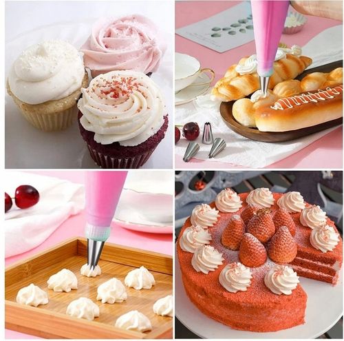 Tylki Cukiernicze 2x RĘKAW CUKIERNICZY DEKORATOR TORTÓW Skrobka Tortu 24 el na Arena.pl