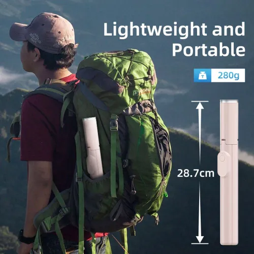 selfie stick tech-protect l09s z tripodem - różowy na Arena.pl