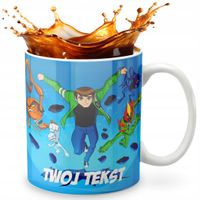 KUBEK 330ml GRAFIKA PREZENT ŚWIĘTA WZÓR - BAJKA BEN10 + IMIĘ