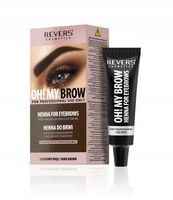 revers henna pro colors do brwi 3.0 ciemny brąz zestaw 15 ml