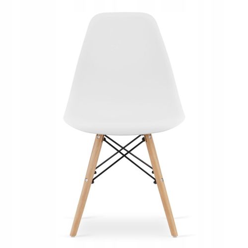 Zestaw stół okrągły TODI 90 biały + 4 krzesła OSAKA białe na Arena.pl