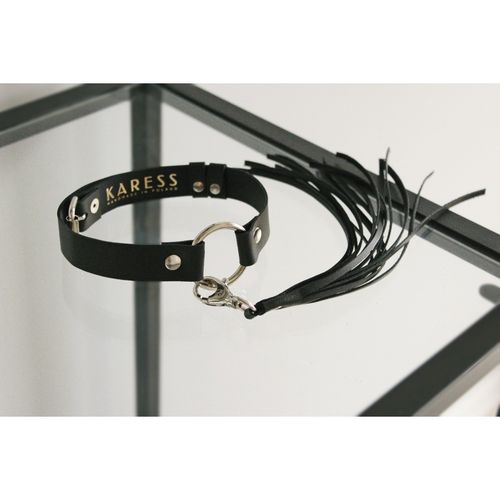 czarna skórzana obróżka estera karess na Arena.pl