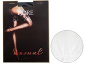 Pończochy samonośne Sandrine wysoka koronka White 2