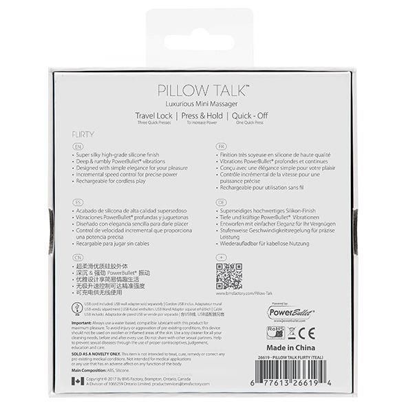 Pillow Talk - Flirty Bullet Vibrator Pink zdjęcie 9