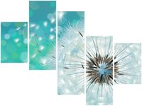 100 75CM OBRAZ 5 ELEM PUSZYSTY DMUCHAWIEC ŚCIENNY