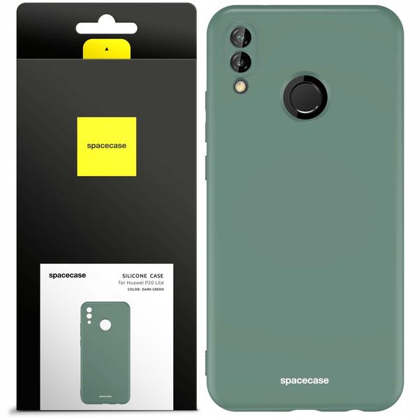Spacecase Silicone Case Huawei P20 Lite dark green zdjęcie 1