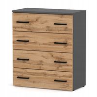 SZAFKA NA BUTY REGAŁ SZARY DĄB WOTAN 71CM 4 PÓŁKI STOJAK BEZ SIEDZISKA