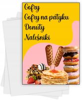 Ulotki A5 reklamowe firmowe 100 szt dużo wzorów GOFRY NALEŚNIKI