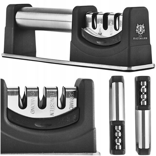 OSTRZAŁKA DO NOŻY KUCHENNYCH DIAMENTOWA OSTRZAŁKA OSEŁKA 3w1 TRÓJFAZOWA na Arena.pl