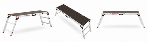 Podest roboczy aluminiowy składany platforma składana HIGHER 2,60m na Arena.pl