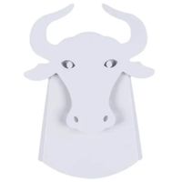 Ścienna lampa ORIGAMI BULL-W metalowa byk LED 6W 3000K biały