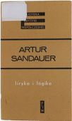 Artur Sandauer Liryka i Logika Biblioteka Krytyki Współczesnej 1969