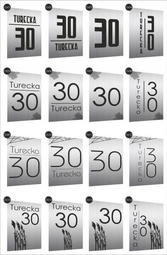 Tabliczka Tablica ADRESOWA nierdzewna dibomd 40x30 NUMER NA DOM złota na Arena.pl