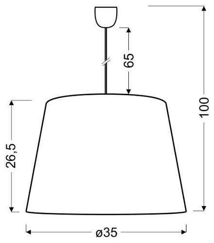 Platino 3 35 cm 1x60W E27 srebrny na Arena.pl