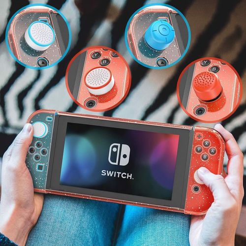 etui na nintendo switch czerwony brokat na Arena.pl