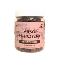 Liofilizowana dziczyzna 80g dla psa i kota witaminy z grupy B żelazo,