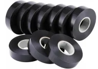 10 SZTUK MOCNA TAŚMA IZOLACYJNA PCV WODOODPORNA ELEKTRYCZNA CZARNA 5M