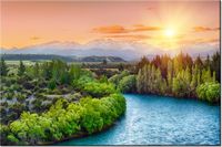 120CM 80CM OBRAZ ŚCIENNY RZEKA CLUTHA NOWEJ ZELANDII