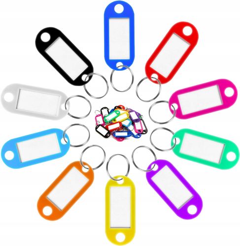 Identyfikatory do kluczy 100 sztuk kolorowe na Arena.pl