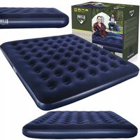 BESTWAY 67004 MATERAC DMUCHANY DWUOSOBOWY WELUROWY ŁÓŻKO 203x183x22 cm